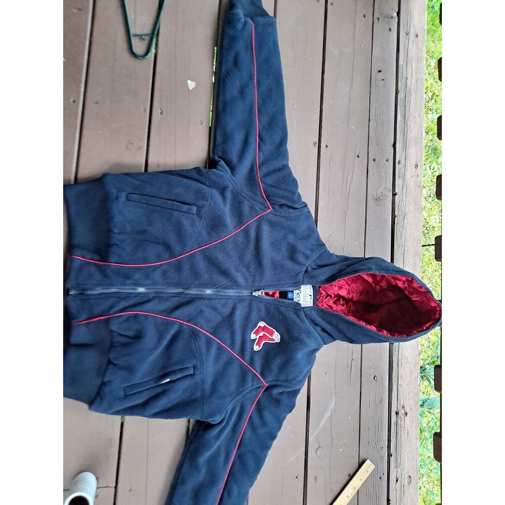 NEW G-III BY CARL BANKS MLB MLB BOSTON RED SOX HOODED JACKET SIZE YOUTH L
